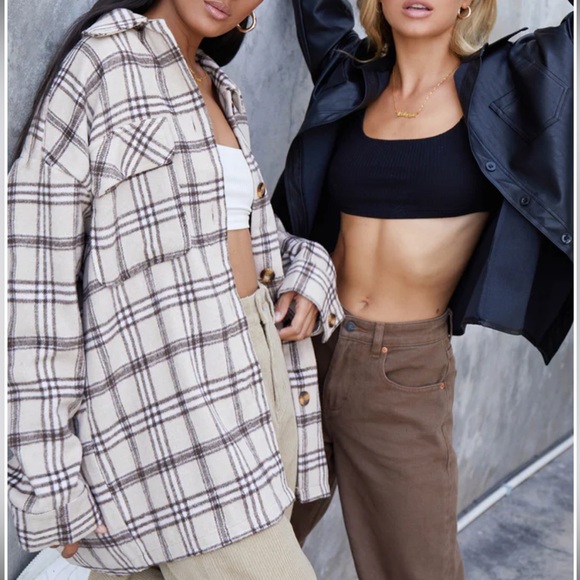 Oversized Burberry style flannel - Picture 6 of 10